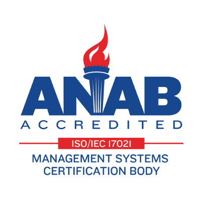 ANAB Accredited ISO/IEC 17021 Management Systems Certification Body